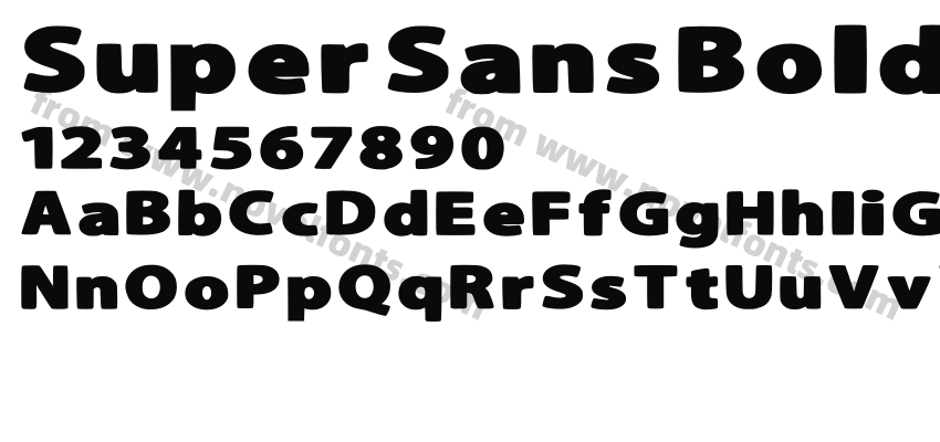 Super Sans Bold ExpandedPreview