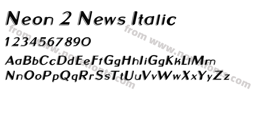 Neon 2 News ItalicPreview