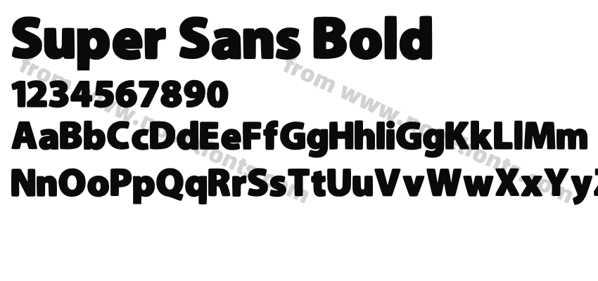Super Sans BoldPreview