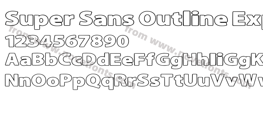Super Sans Outline ExpandedPreview