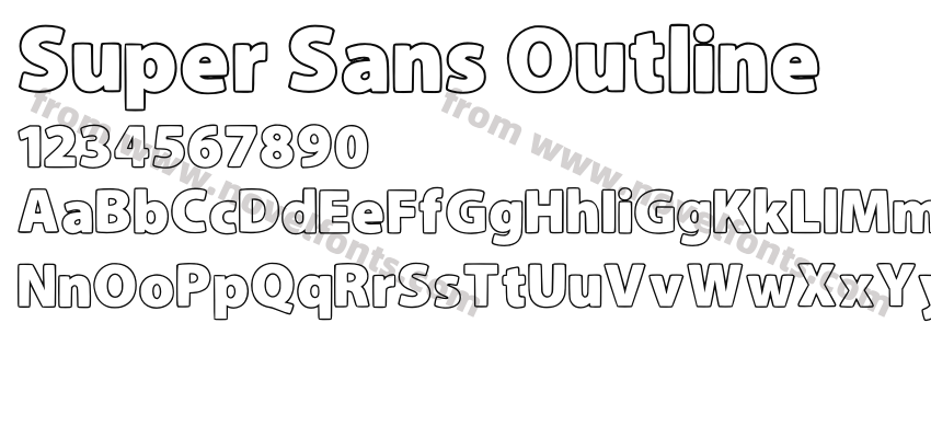 Super Sans OutlinePreview