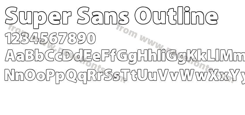 Super Sans OutlinePreview