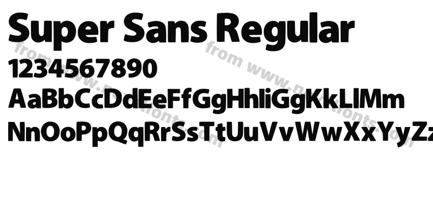 Super Sans RegularPreview