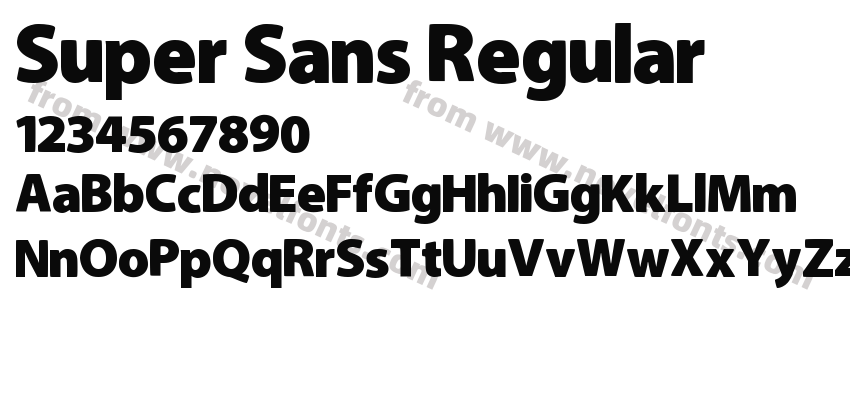 Super Sans RegularPreview