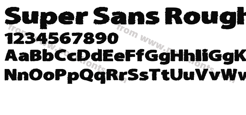 Super Sans Rough ExpandedPreview