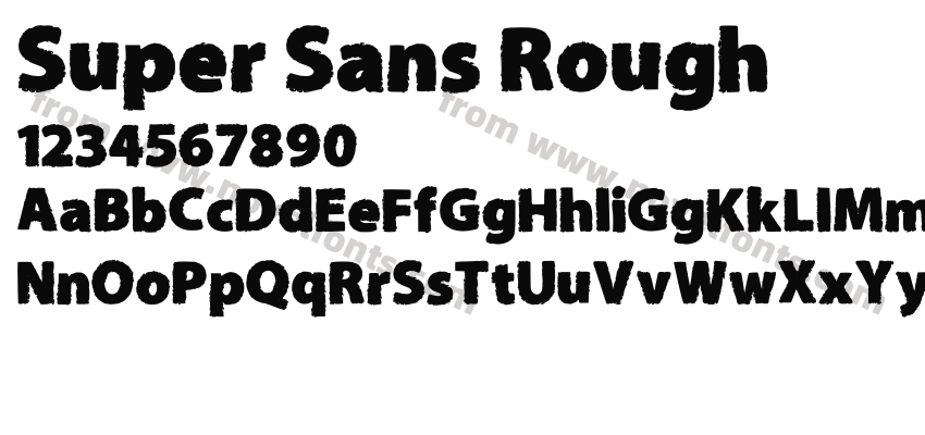 Super Sans RoughPreview