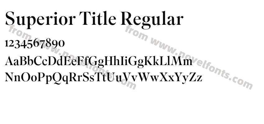 Superior Title RegularPreview