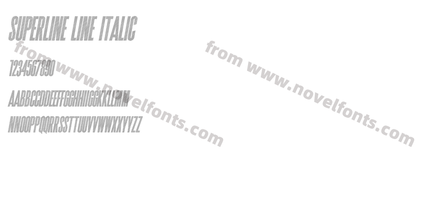 Superline Line ItalicPreview