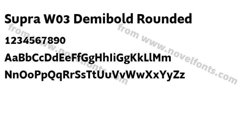 Supra W03 Demibold RoundedPreview