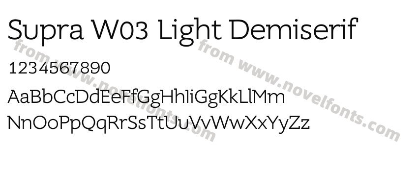 Supra W03 Light DemiserifPreview
