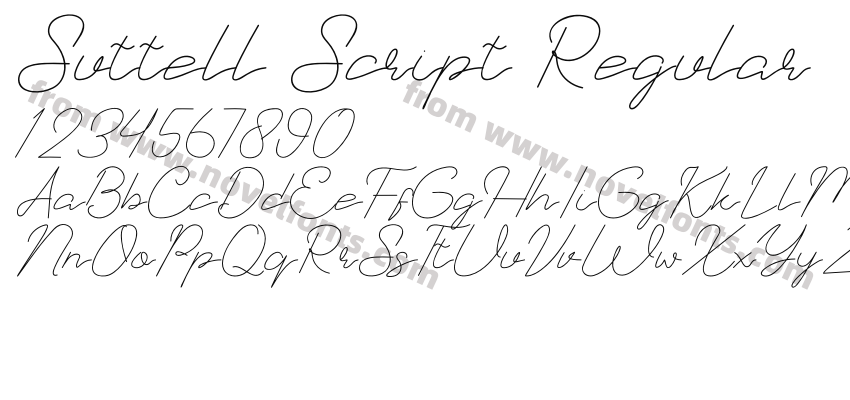 Suttell Script RegularPreview