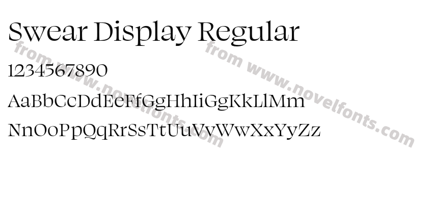 Swear Display RegularPreview