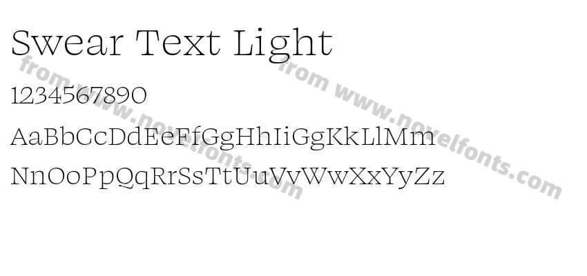 Swear Text LightPreview