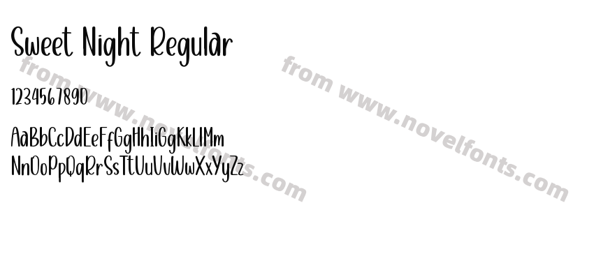 Sweet Night RegularPreview