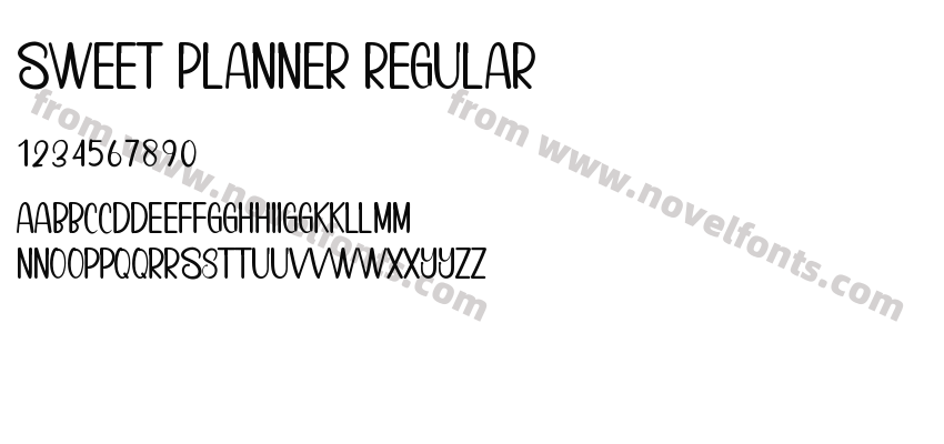 Sweet Planner RegularPreview