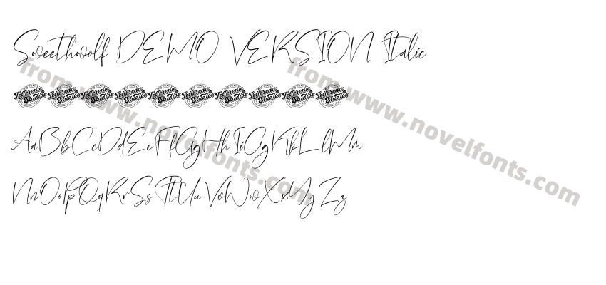 Sweethwolf DEMO VERSION ItalicPreview