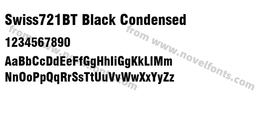 Swiss721BT Black CondensedPreview