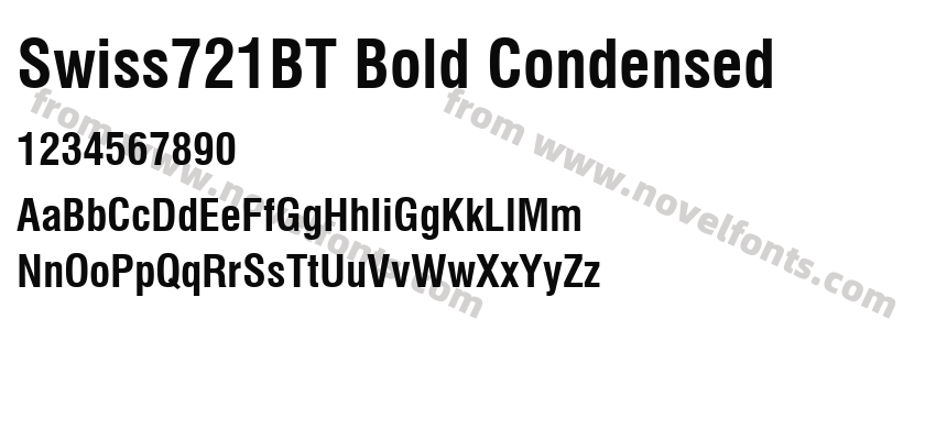 Swiss721BT Bold CondensedPreview