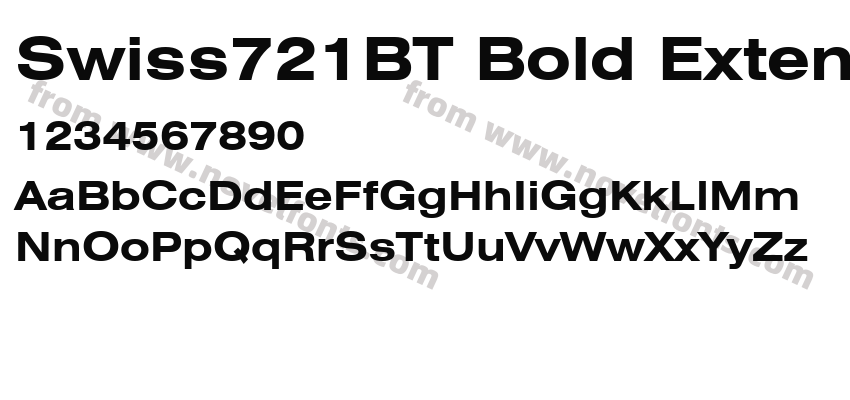 Swiss721BT Bold ExtendedPreview