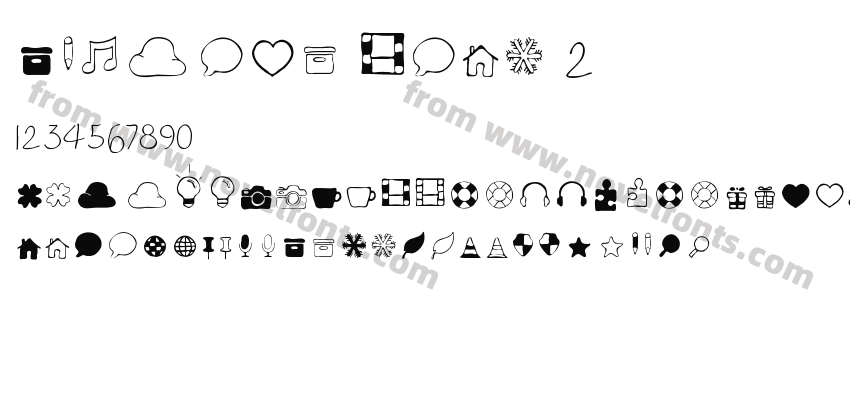 Symbols Font 2Preview