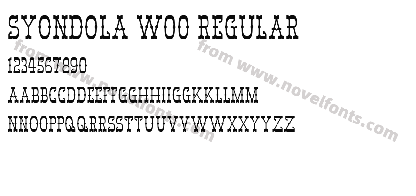 Syondola W00 RegularPreview