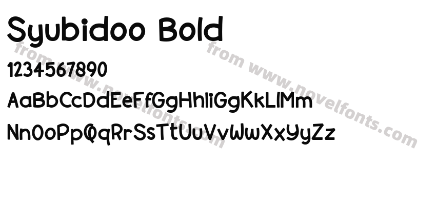 Syubidoo BoldPreview
