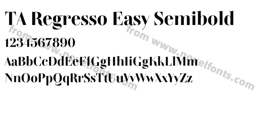 TA Regresso Easy SemiboldPreview