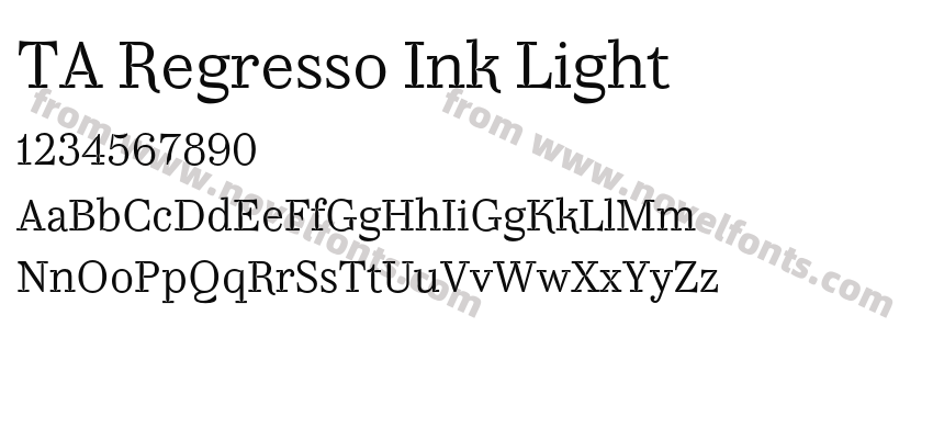 TA Regresso Ink LightPreview