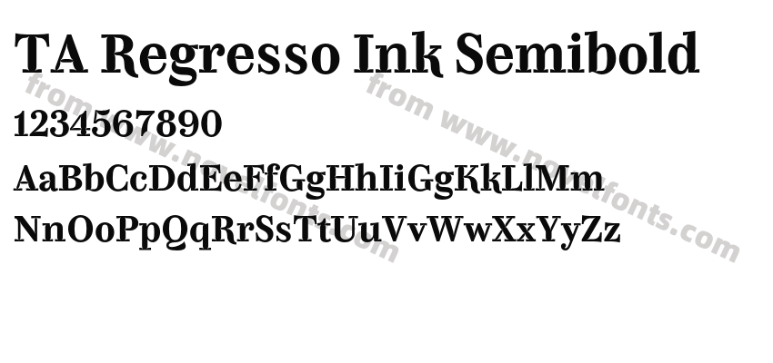 TA Regresso Ink SemiboldPreview