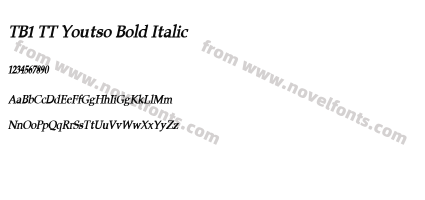 TB1 TT Youtso Bold ItalicPreview