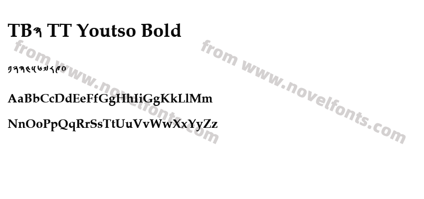 TB3 TT Youtso BoldPreview