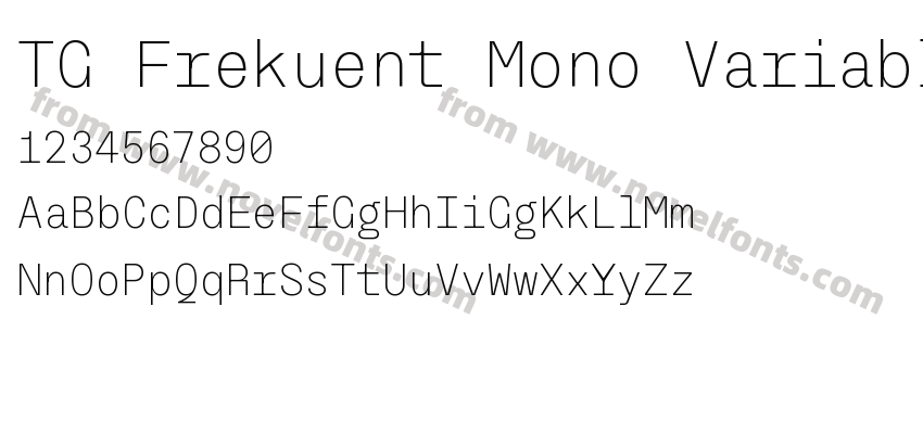 TG Frekuent Mono VariablePreview