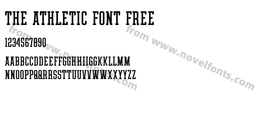 THE ATHLETIC FONT FREEPreview
