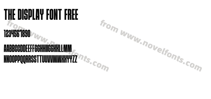 THE DISPLAY FONT FREEPreview