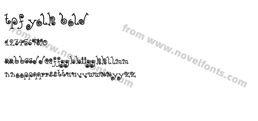 TPF Yolk BoldPreview