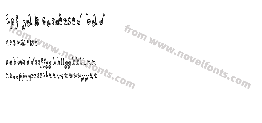 TPF Yolk Condensed BoldPreview