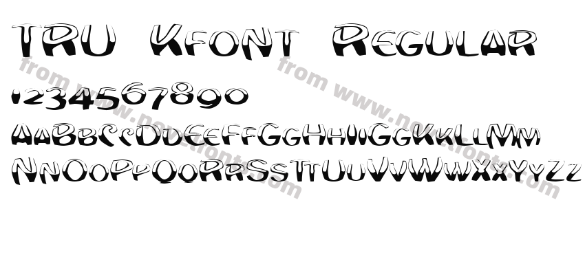 TRU Kfont RegularPreview