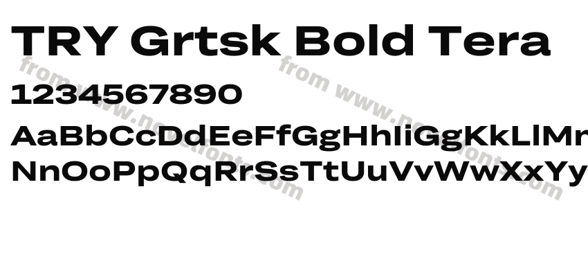 TRY Grtsk Bold TeraPreview