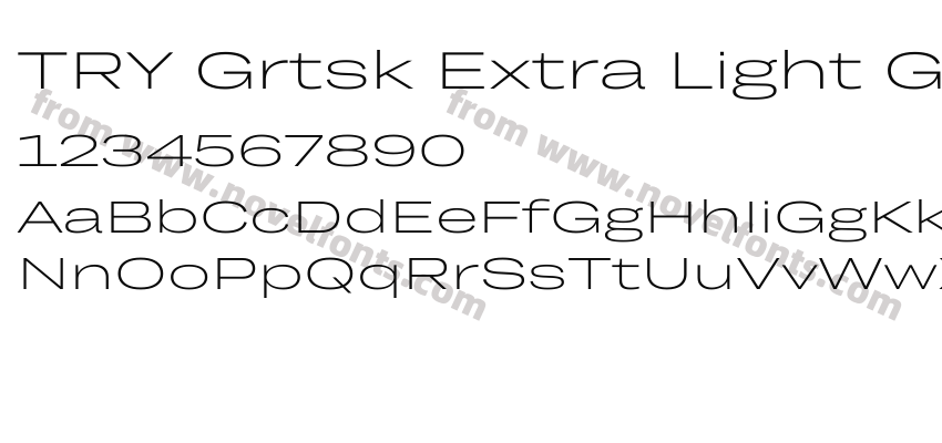 TRY Grtsk Extra Light GigaPreview