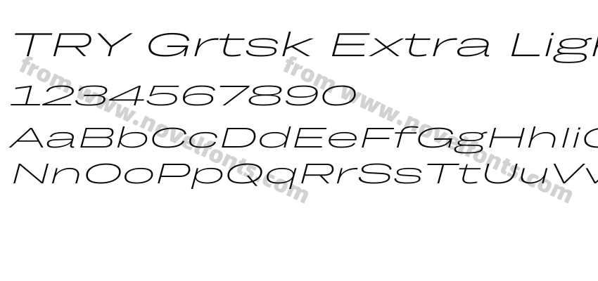 TRY Grtsk Extra Light Mega SlantPreview