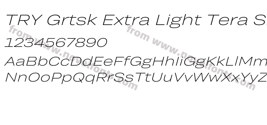 TRY Grtsk Extra Light Tera SlantPreview