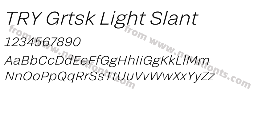 TRY Grtsk Light SlantPreview
