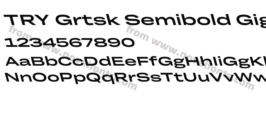 TRY Grtsk Semibold Giga BackslantPreview