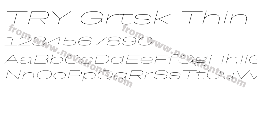 TRY Grtsk Thin Mega SlantPreview
