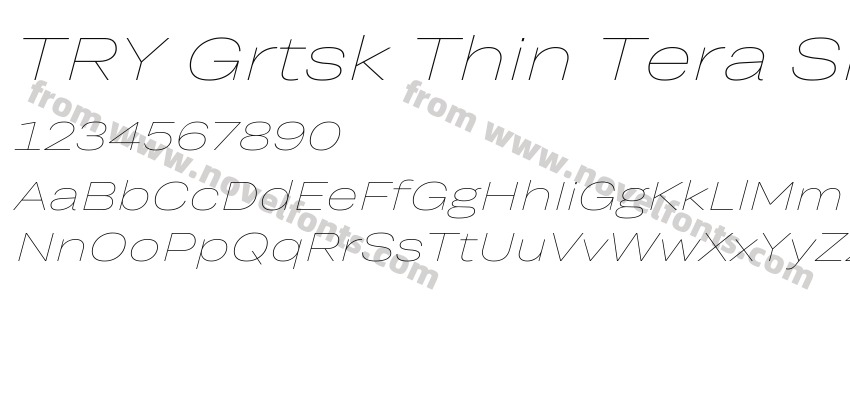 TRY Grtsk Thin Tera SlantPreview