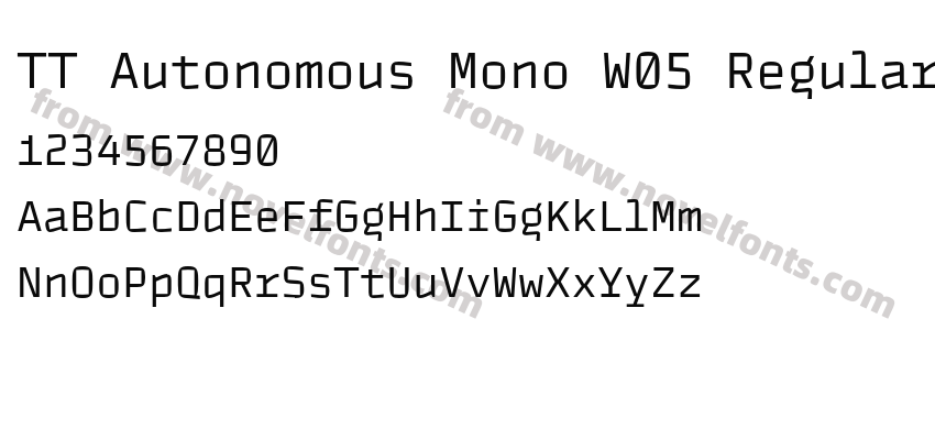 TT Autonomous Mono W05 RegularPreview