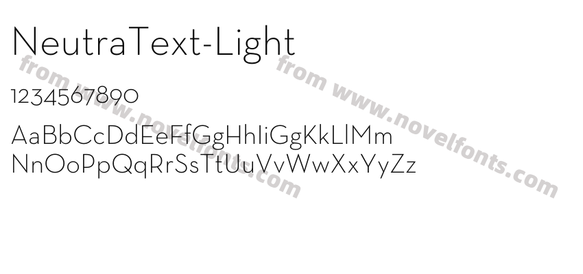 Neutra Text LightPreview