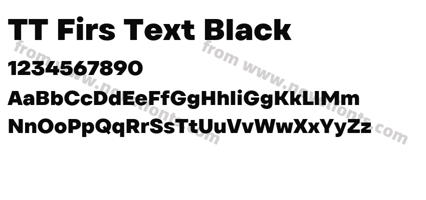 TT Firs Text BlackPreview