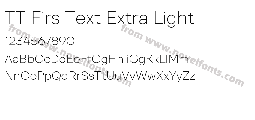 TT Firs Text Extra LightPreview