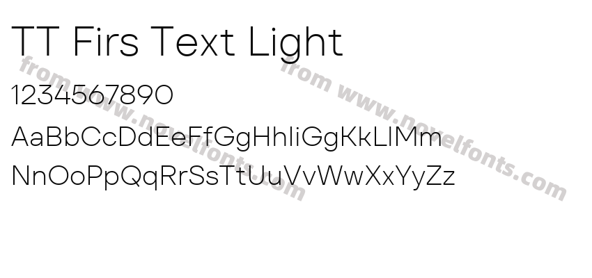 TT Firs Text LightPreview